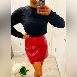 Leith Leather Skirt
